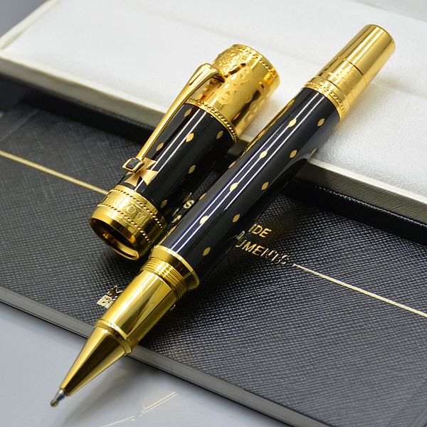 luxury elizabeth black and golden silver clip roller ball pen business office stationery with gem germany mb serial number as gift, Blue;orange
luxury elizabeth black and golden silver clip roller ball pen business office stationery with gem germany mb serial number as gift, Blue;orange