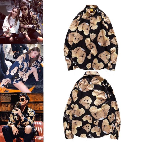 luxury trend brand men shirts high end mens designer shirt hip hop personality bear print wild couple shirt new arrival, White;black
luxury trend brand men shirts high end mens designer shirt hip hop personality bear print wild couple shirt new arrival, White;black