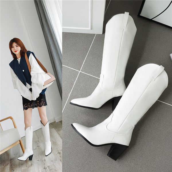 microfiber leather women knee high boots pointed toe western cowboy boots women mid-calf chunky wedge, Black
microfiber leather women knee high boots pointed toe western cowboy boots women mid-calf chunky wedge, Black