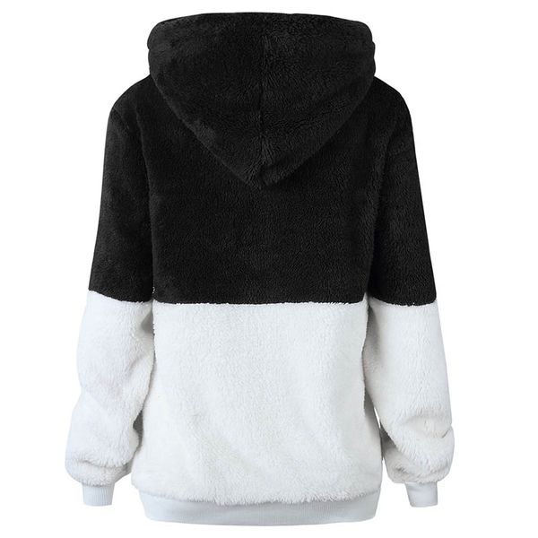 women autumn long sleeve pullover plush hoodie colorblock loose fit zip sweatshirt ks-shipping, Black
women autumn long sleeve pullover plush hoodie colorblock loose fit zip sweatshirt ks-shipping, Black
