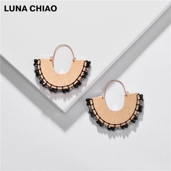 chiao fashion jewelry women fan fringed metal hoop earrings glass beads braided boho statement earring, Golden;silver
chiao fashion jewelry women fan fringed metal hoop earrings glass beads braided boho statement earring, Golden;silver