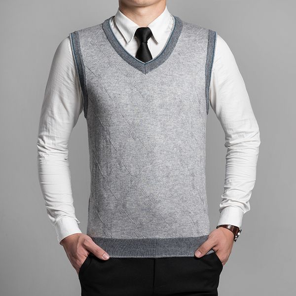 2016 new autumn winter classic v-neck vests sweater men sleeveless wool sweater, Black;white
2016 new autumn winter classic v-neck vests sweater men sleeveless wool sweater, Black;white
