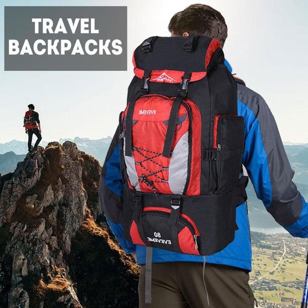 mountaineering backpack practical durable 80l waterproof nylon 7cm camping bag outdoors field survival backpack waist tactical
mountaineering backpack practical durable 80l waterproof nylon 7cm camping bag outdoors field survival backpack waist tactical