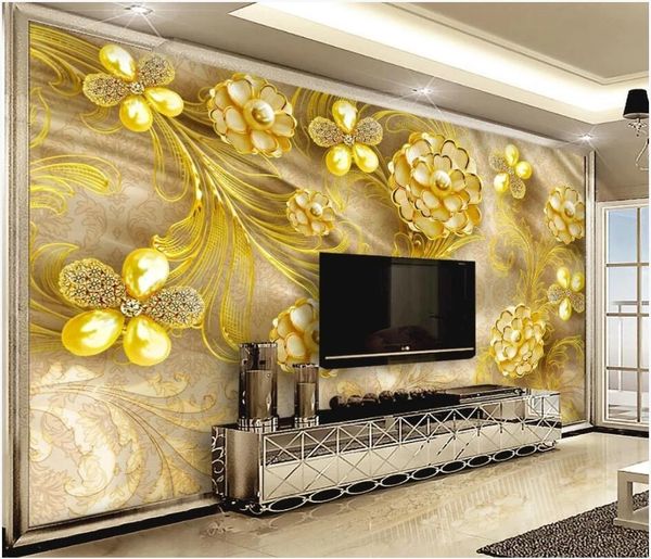 3d p wallpaper custom mural on the wall jewelry flower golden background home decor living room wallpaper for walls 3 d
3d p wallpaper custom mural on the wall jewelry flower golden background home decor living room wallpaper for walls 3 d
