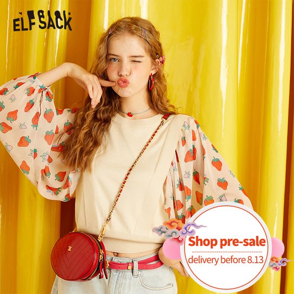 elf sack sweet patchwork women sweaters,2019 autumn new fashion chiffon print female o-neck casual korea beige sweater, White;black
elf sack sweet patchwork women sweaters,2019 autumn new fashion chiffon print female o-neck casual korea beige sweater, White;black