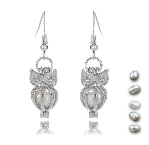 wholesale- pearl cages locket jewelry sets hollow owl freshwater pearls oyster pendant bracelet earrings necklace (excluding pearl canned), Black
wholesale- pearl cages locket jewelry sets hollow owl freshwater pearls oyster pendant bracelet earrings necklace (excluding pearl canned), Black