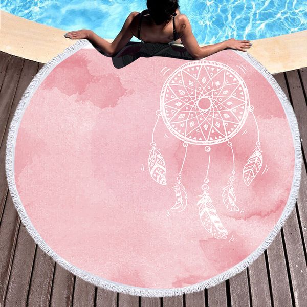 round beach towel - pink dream catcher microfiber printing 59 inch thick and soft hippie picnic blanket bath towel yoga mat
round beach towel - pink dream catcher microfiber printing 59 inch thick and soft hippie picnic blanket bath towel yoga mat