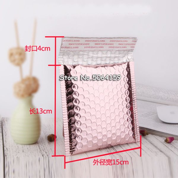 50шт 15 * 13 + 4см розового золота пузыря envelop, розовое золото фольга bubble mailer для подарочной упаковки, свадебный мешок
50шт 15 * 13 + 4см розового золота пузыря envelop, розовое золото фольга bubble mailer для подарочной упаковки, свадебный мешок