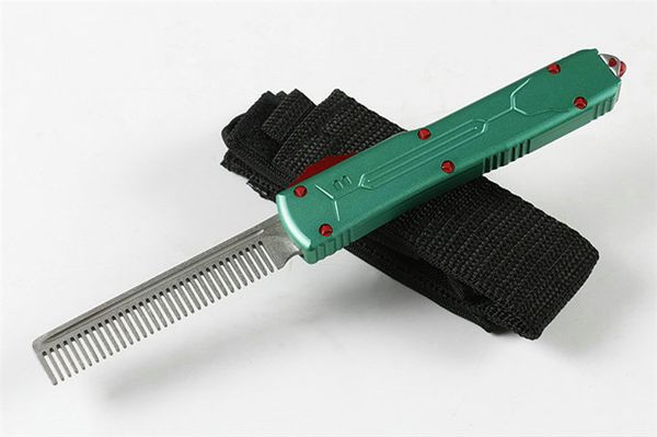 High Quality A5 Automatic Comb 5CR13 Blade Green Aluminum alloy Hanldle Best Collection Gift no offensive blade P903M Q
High Quality A5 Automatic Comb 5CR13 Blade Green Aluminum alloy Hanldle Best Collection Gift no offensive blade P903M Q