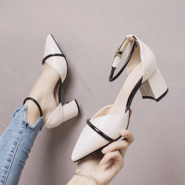 branded pumps 3cm heels shallow mouth shoes 2019 lace-up chunky sandals clogs for women slip om all-match pointed wedge fashion, Black
branded pumps 3cm heels shallow mouth shoes 2019 lace-up chunky sandals clogs for women slip om all-match pointed wedge fashion, Black