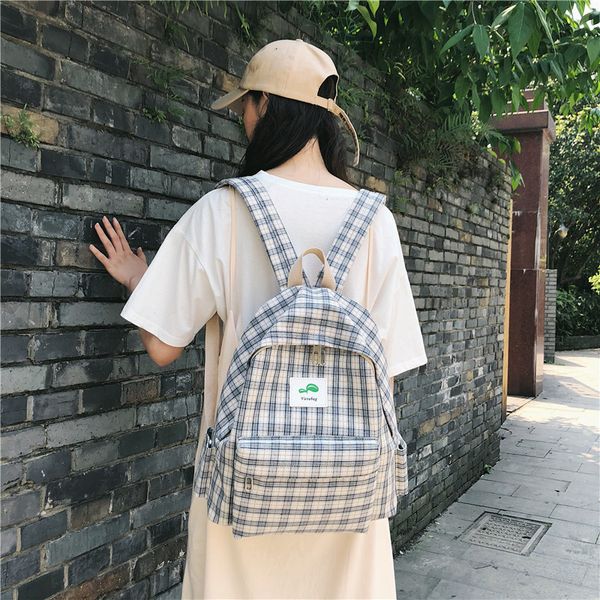 bookbag women backpacks 2020 summer new fashion female school students shoulder bags cute plaid canvas travel backpacks
bookbag women backpacks 2020 summer new fashion female school students shoulder bags cute plaid canvas travel backpacks