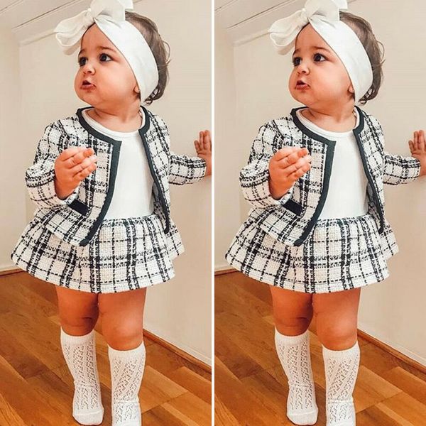 мода дети baby girl осень одежда с длинным рукавом plaid coat пачка платье pageant партии комплекты одежда 2pcs комплекты костюмы, White
мода дети baby girl осень одежда с длинным рукавом plaid coat пачка платье pageant партии комплекты одежда 2pcs комплекты костюмы, White