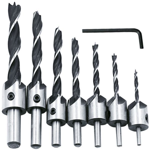 7pcs/14pcs 5 flute countersink drill bit 3mm-10mm hss drill set carpentry reamer woodworking chamfer end milling
7pcs/14pcs 5 flute countersink drill bit 3mm-10mm hss drill set carpentry reamer woodworking chamfer end milling