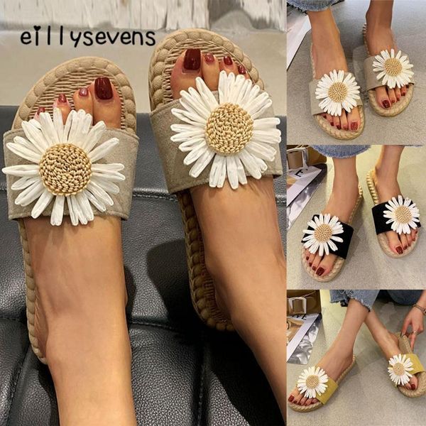 slippers shoes for women 3d flower straw flats open toe comfortable casual summer sandals beach shoe#, Black
slippers shoes for women 3d flower straw flats open toe comfortable casual summer sandals beach shoe#, Black
