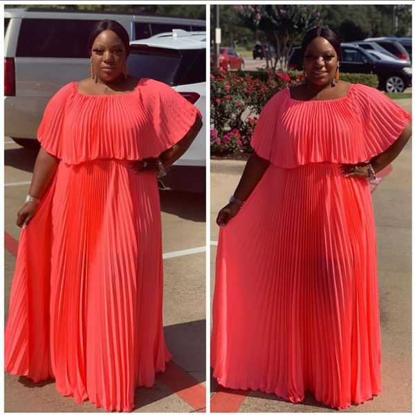2020 new style african women's clothing dashiki fashion pleated pure color long dress, Red
2020 new style african women's clothing dashiki fashion pleated pure color long dress, Red