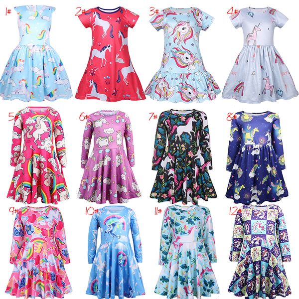 12 rainbow unicorn print kids designer clothes kids princess birthday party frock toddler cosplay costume ice silk summer casual dresses, Red;yellow
12 rainbow unicorn print kids designer clothes kids princess birthday party frock toddler cosplay costume ice silk summer casual dresses, Red;yellow