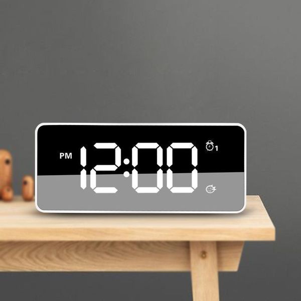 led mirror alarm clock digital snooze table clock wake up light electronic large time temperature display home decoration
led mirror alarm clock digital snooze table clock wake up light electronic large time temperature display home decoration