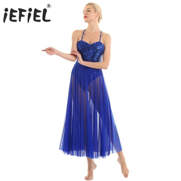 women costume spaghetti strap sleeveless sequined leotard bodysuit dancewear dress with split mesh maxi ballet dance dress, Black;red
women costume spaghetti strap sleeveless sequined leotard bodysuit dancewear dress with split mesh maxi ballet dance dress, Black;red