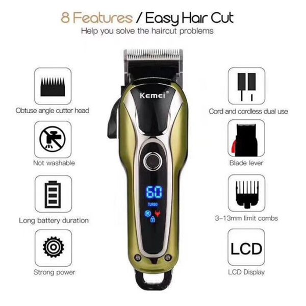 km-1990 kemei professional hair clipper electric hair clipper men's hair trimmer men's wireless haircut barbermaskine sweet07 ljoz
km-1990 kemei professional hair clipper electric hair clipper men's hair trimmer men's wireless haircut barbermaskine sweet07 ljoz