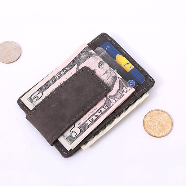 genuine leather men small wallet money clips solid casual card holder wallet male brand design small coin pocket, Black
genuine leather men small wallet money clips solid casual card holder wallet male brand design small coin pocket, Black