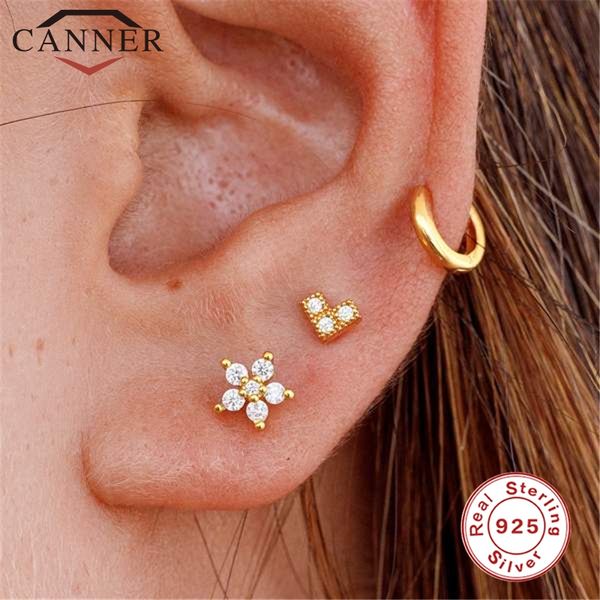 1pc fashion cz ear studs cartilage earring for women 925 sterling silver zircon small stud earring ear piercing jewelry gifts, Golden;silver
1pc fashion cz ear studs cartilage earring for women 925 sterling silver zircon small stud earring ear piercing jewelry gifts, Golden;silver