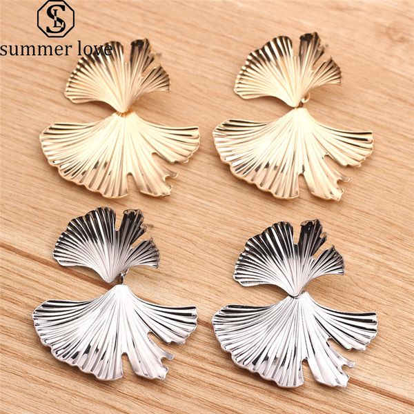 new vintage gold ginkgo leaves big drop dangle earrings for women punk alloy earring brincos statement jewelry gift, Silver
new vintage gold ginkgo leaves big drop dangle earrings for women punk alloy earring brincos statement jewelry gift, Silver