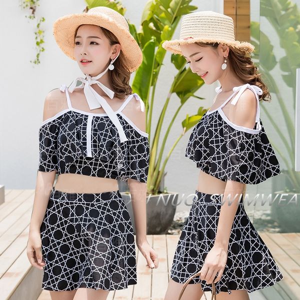 women's split two-piece skirt boxer student bikini gathering slim spring skirt bikini swimsuit swimsuit 056072, White;black
women's split two-piece skirt boxer student bikini gathering slim spring skirt bikini swimsuit swimsuit 056072, White;black