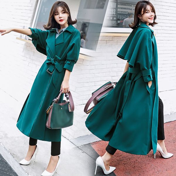 2020 new arrival autumn trench coat women long outwear loose pockets zipper sashesclothing with belt fashion coat t155, Tan;black
2020 new arrival autumn trench coat women long outwear loose pockets zipper sashesclothing with belt fashion coat t155, Tan;black