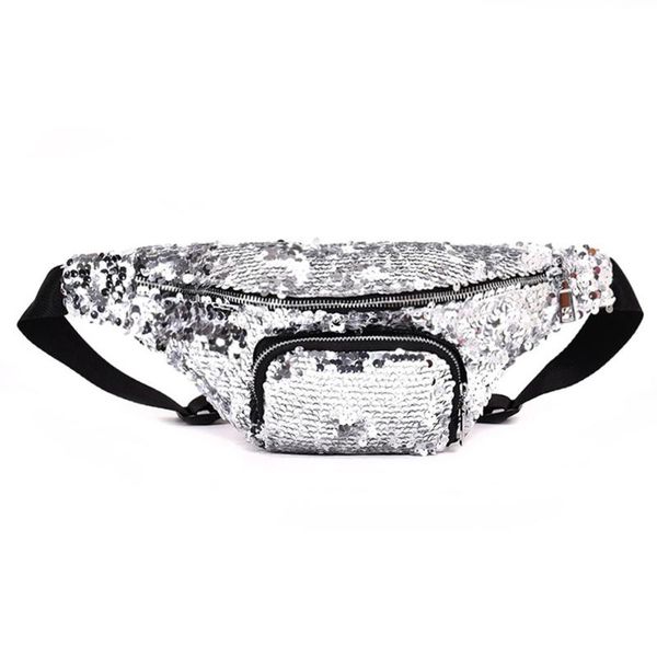 adjustable straps key fashion glitter sequin zipper closure portable dating travel festival pouch waist bag purse fanny pack 
adjustable straps key fashion glitter sequin zipper closure portable dating travel festival pouch waist bag purse fanny pack