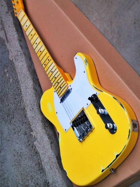 new fdtl-2040 antique do old yellow color solid body maple fretboard chrome hardware tl electric guitar ,ing
new fdtl-2040 antique do old yellow color solid body maple fretboard chrome hardware tl electric guitar ,ing