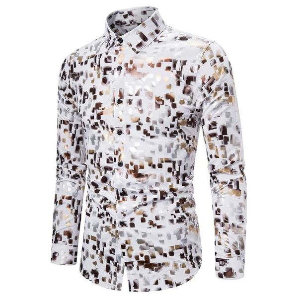 male casual shirts 2020 summer new fashion european size long sleeve mens brand printed hombre street dress fit shirts, White;black
male casual shirts 2020 summer new fashion european size long sleeve mens brand printed hombre street dress fit shirts, White;black