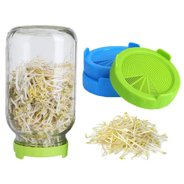sprouting lids for mason jar food grade mesh sprout cover kit seed growing germination vegetable silicone sealing ring lid
sprouting lids for mason jar food grade mesh sprout cover kit seed growing germination vegetable silicone sealing ring lid