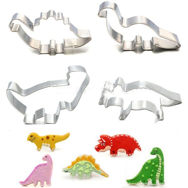4pcs / set stainless steel dinosaur animal fondant cake cookie biscuit cutter decorating mold pastry baking tools
4pcs / set stainless steel dinosaur animal fondant cake cookie biscuit cutter decorating mold pastry baking tools