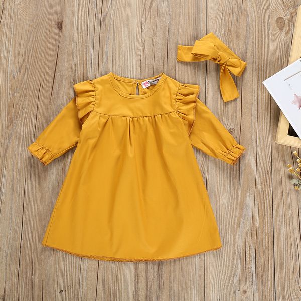 toddler girl 2 colors dress 2019 autumn newborn baby long sleeve dress + headwear baby girl clothes 6-24 months casual robe, Red;yellow
toddler girl 2 colors dress 2019 autumn newborn baby long sleeve dress + headwear baby girl clothes 6-24 months casual robe, Red;yellow