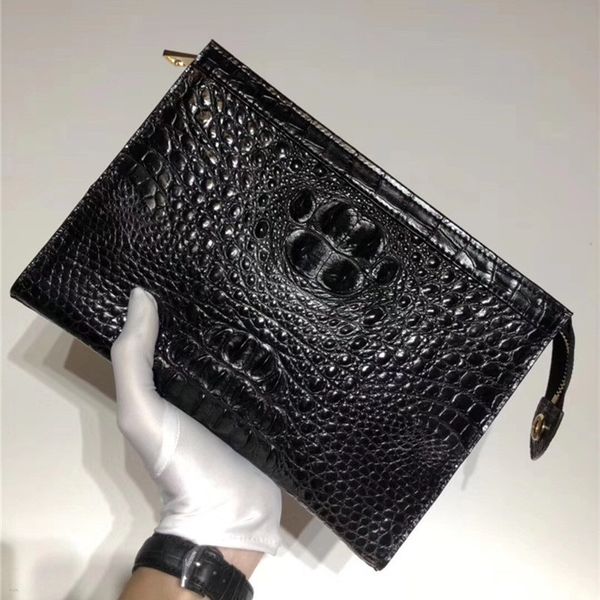 classical genuine crocodile skin businessmen working clutch bag authentic alligator leather zipper closure male large card purse
classical genuine crocodile skin businessmen working clutch bag authentic alligator leather zipper closure male large card purse