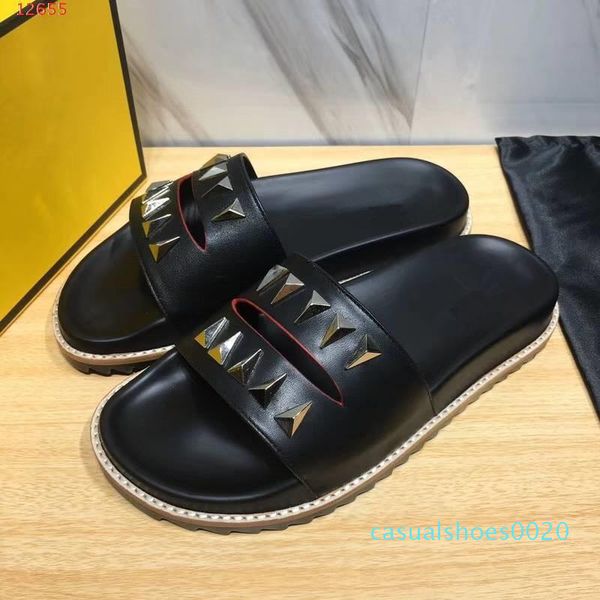 the latest style fashionable personality rivet men's slippers fashion leisure comfortable leisure men's slippers c20, Black
the latest style fashionable personality rivet men's slippers fashion leisure comfortable leisure men's slippers c20, Black
