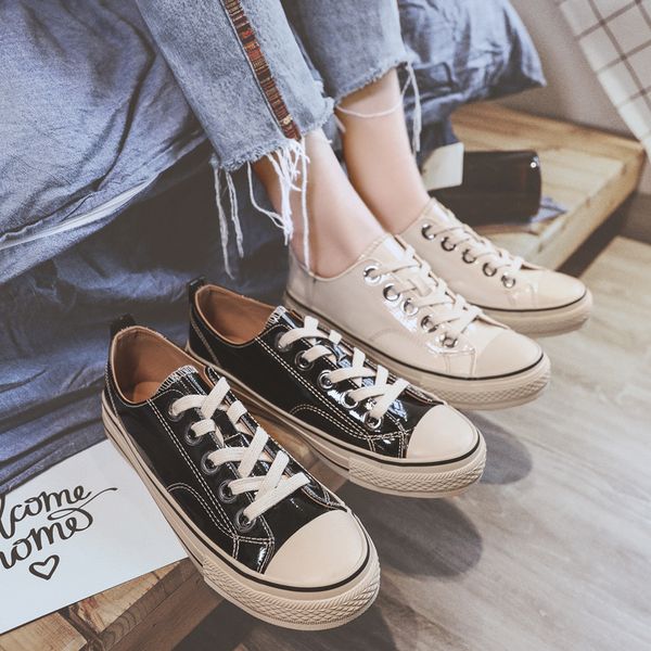 men's shoes spring personality bright men's street canvas shoes trend street dance casual deodorization low retro, Black
men's shoes spring personality bright men's street canvas shoes trend street dance casual deodorization low retro, Black
