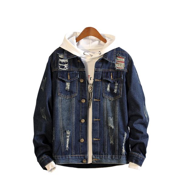 jeans jacket mens jackets coats spring summer denim jacket mens hole clothes cotton jeans, Black;brown
jeans jacket mens jackets coats spring summer denim jacket mens hole clothes cotton jeans, Black;brown