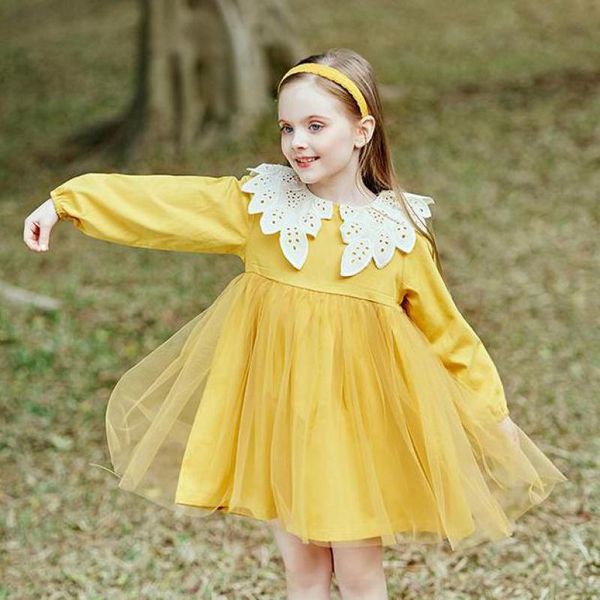 girls spring dress 2020 new korean style big kids little girls spring long sleeve princess dresses kids elegant clothes, Red;yellow
girls spring dress 2020 new korean style big kids little girls spring long sleeve princess dresses kids elegant clothes, Red;yellow