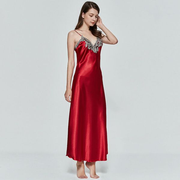 2020 new fashion women slim sleepwear nightgown satin silk babydoll lace robes sleep dress skirt, Black;red
2020 new fashion women slim sleepwear nightgown satin silk babydoll lace robes sleep dress skirt, Black;red