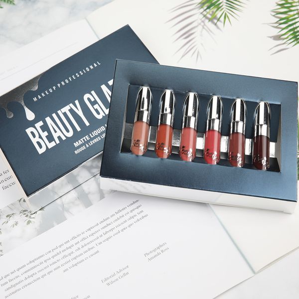 beauty glazed new 6pcs/set makeup matte lipstick lip kit gloss long lasting lip stick christmas winter edition epacket ing
beauty glazed new 6pcs/set makeup matte lipstick lip kit gloss long lasting lip stick christmas winter edition epacket ing