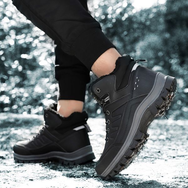 men snow boots hiking shoes fleece lined casual ankle shoes winter warm walking booties asd88
men snow boots hiking shoes fleece lined casual ankle shoes winter warm walking booties asd88