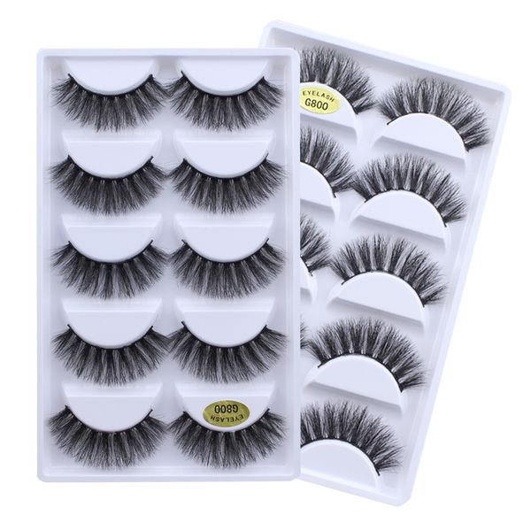 false eyelashes 5 pairs 100% real fake mink 3d natural lashes soft eyelash extension makeup kit cilios g800
false eyelashes 5 pairs 100% real fake mink 3d natural lashes soft eyelash extension makeup kit cilios g800