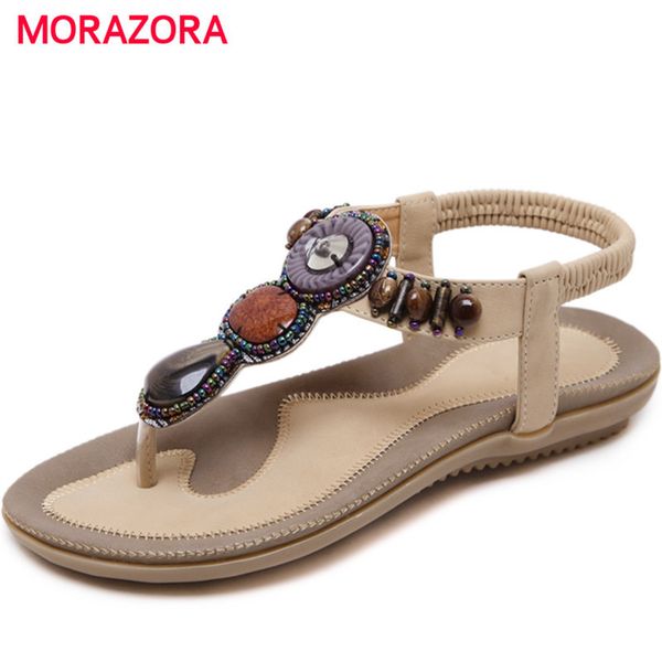 morazora bohemia style summer shoes pu fashion string bead sandals women shoes party platform large size 35-45, Black
morazora bohemia style summer shoes pu fashion string bead sandals women shoes party platform large size 35-45, Black