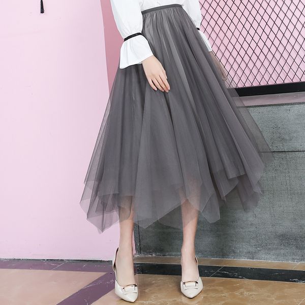 mesh skirt autumn and winter women's pleated skirt long black 2019 new high waist slim fairy
mesh skirt autumn and winter women's pleated skirt long black 2019 new high waist slim fairy