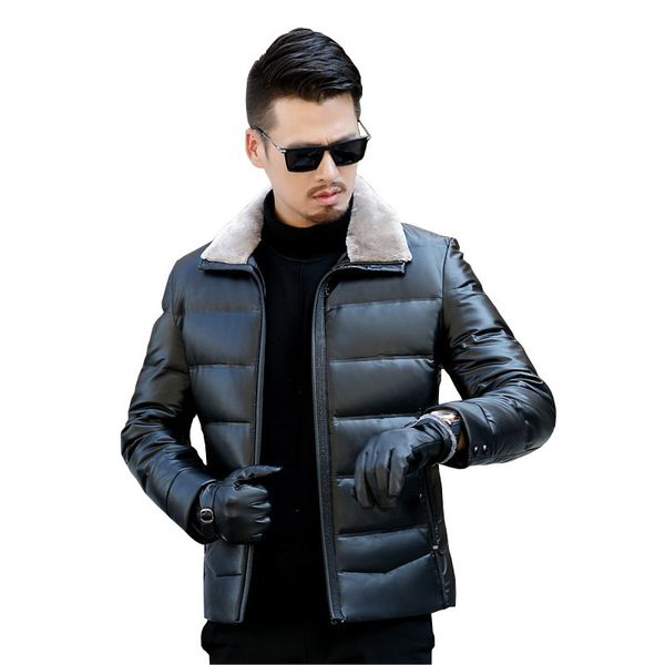 men motorcycle leather down jacket new m-3xl autumn winter warm sheepskin coats men leisure locomotive outerwear male no517, Black
men motorcycle leather down jacket new m-3xl autumn winter warm sheepskin coats men leisure locomotive outerwear male no517, Black