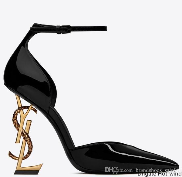 with box brand new shoes woman summer buckle strap rivet sandals high-heeled shoes pointed toe fashion luxury single high heel 10.5cm, Black
with box brand new shoes woman summer buckle strap rivet sandals high-heeled shoes pointed toe fashion luxury single high heel 10.5cm, Black