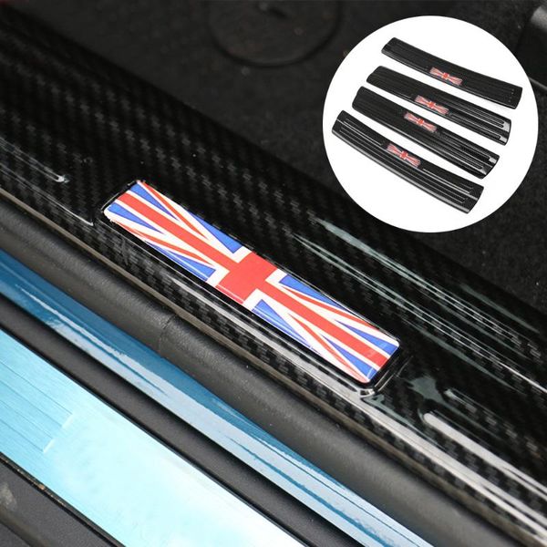 4pcs/set car stainless steel carbon fiber pattern door sill protector pedal welcome plate sticker for mini cooper countyman f60
4pcs/set car stainless steel carbon fiber pattern door sill protector pedal welcome plate sticker for mini cooper countyman f60