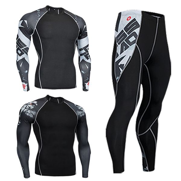 2019 the new men's compression set winter sports pants + long sleeve compression shirt 3d printing gym jogging set s-4xl, Black;blue
2019 the new men's compression set winter sports pants + long sleeve compression shirt 3d printing gym jogging set s-4xl, Black;blue
