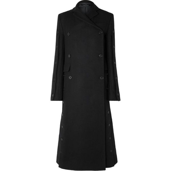 autumn winter fashion womens double breasted straight split wool blends x-long black woolencoats
autumn winter fashion womens double breasted straight split wool blends x-long black woolencoats